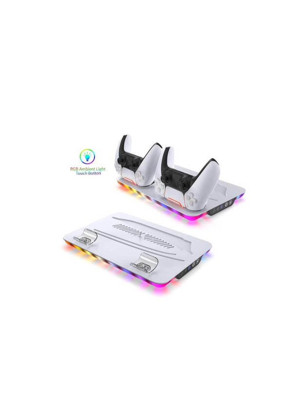 استند خنک کننده پلی استیشن 5 و 5 اسلیم و شارژر دسته بازی Dobe مدل TP5-35103