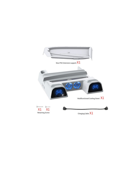  خنک کننده و شارژر دسته PS5/PS5 Slim دابی P-5 TP5-3532B