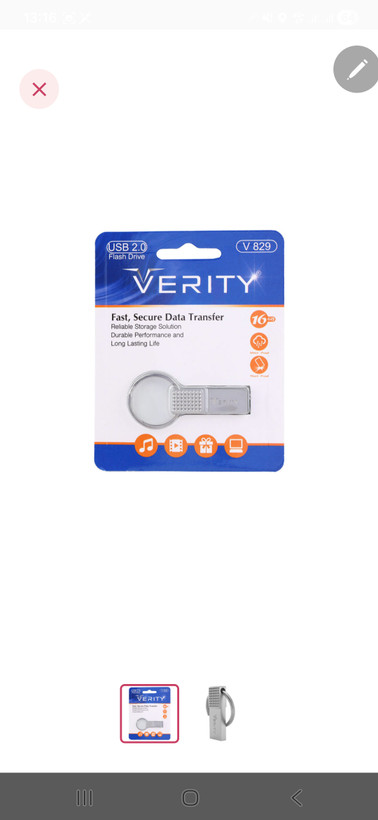  فلش 16 گیگ وریتی Verity V829