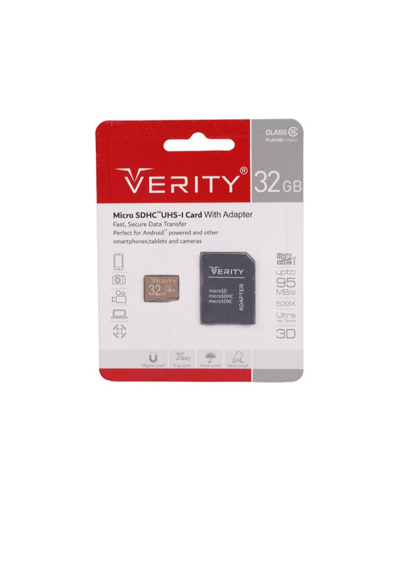  رم میکرو 32 گیگ وریتی Verity 633X U1 C10 95MB/s + خشاب