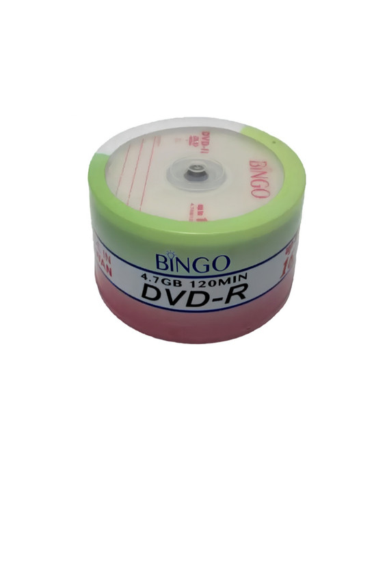  دی وی دی خام بینگو ظرفیت 4.7 گیگابایت بسته 50 عددی کد 2