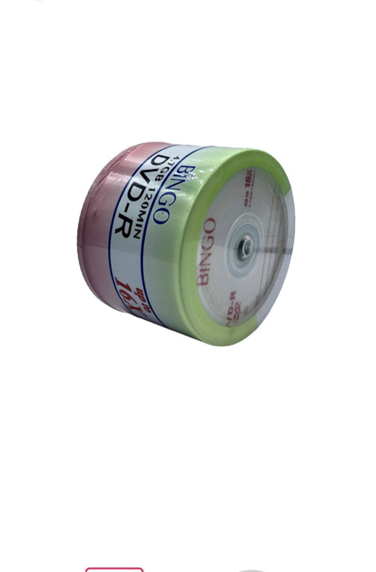  دی وی دی خام بینگو ظرفیت 4.7 گیگابایت بسته 50 عددی کد 2