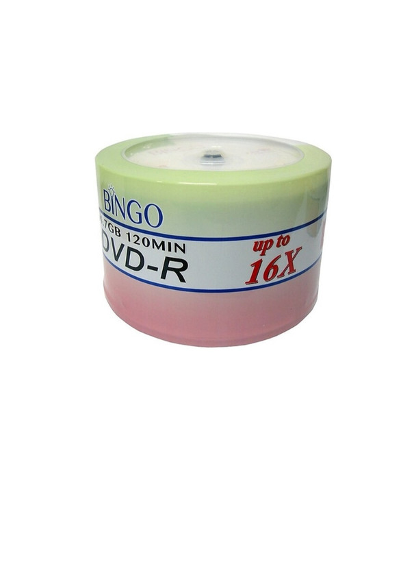 دی وی دی خام بینگو ظرفیت 4.7 گیگابایت بسته 50 عددی کد 2